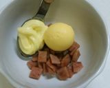 ＊ゆで卵カップでスパムin＊作り方5写真