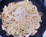 夏休みランチ、イカそうめん入り焼きそば作り方3写真