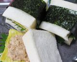 ✿卵と鮭のおにぎりサンドイッチ✿作り方7写真