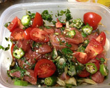 ネバネバ夏野菜とマグロ中落ちの漬け作り方4写真
