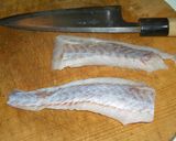 白身魚のフライとハムのクラブハウスサンド作り方1写真
