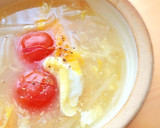トマトと野菜のやさしい玉子スープ作り方5写真