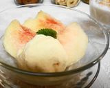＊美味しい＊桃のバニラアイス添え＊作り方2写真