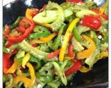ゴーヤと夏野菜のきんぴら作り方5写真