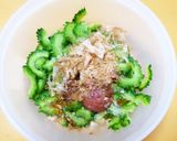 夏に食べたい！ゴーヤの梅肉おかか和え作り方5写真