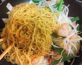 麺カリ海老プリ野菜シャキ、鮑魚汁焼きそば作り方6写真