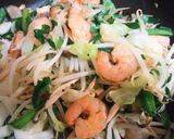 麺カリ海老プリ野菜シャキ、鮑魚汁焼きそば作り方5写真