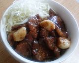 とんてき　豚肩ﾛｰｽとｳｽﾀｰｿｰｽ使用作り方8写真