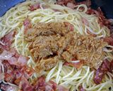 簡単♪なめ茸とベーコンの和風パスタ作り方3写真