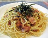 簡単♪なめ茸とベーコンの和風パスタ作り方4写真