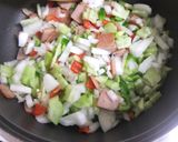 スパムと 夏野菜のチャーハン♪作り方3写真