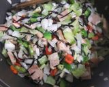 スパムと 夏野菜のチャーハン♪作り方4写真