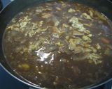 親子で作ろう☻☹ふんわり卵の親子カレー丼作り方5写真