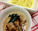 生中華麺・豚肉・ほうれん草で冷やしつけ麺作り方9写真