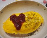 夏休み☆おひとり様ランチは簡単オムライス作り方3写真