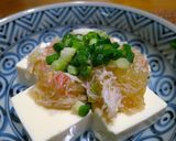 カニのジュレを和えた冷や奴作り方6写真