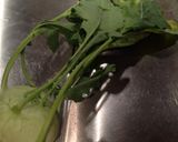 コールラビの葉の炒め作り方1写真
