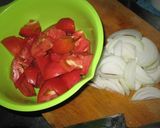 トマトと牛肉の炒めもの作り方1写真