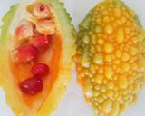黄色ゴーヤ☆夏のしゃっきりサラダ作り方1写真