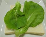 生ハムとサラダ菜のふんわりクレープ巻き☆作り方1写真