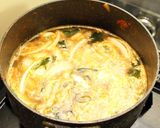超簡単わかめスープで作るカレーうどん作り方3写真