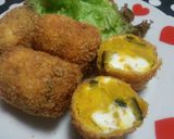 かぼちゃの煮物でチーズinコロッケ♪作り方6写真