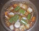 鮪と黒はんぺんの野菜煮作り方5写真