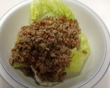 納豆と豚挽肉のレタス包み作り方6写真