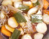 鮪と黒はんぺんの野菜煮作り方7写真