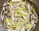 冷でも温でも！ピリ辛肉ねぎそばつけ麺作り方1写真