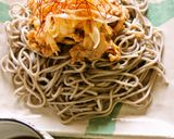 冷でも温でも！ピリ辛肉ねぎそばつけ麺作り方9写真