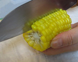 とうもろこしの粒はずし方作り方1写真