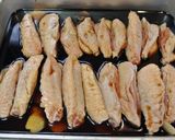 鶏手羽中のにんにく醤油漬け込み焼き作り方1写真