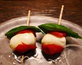 セミドライトマトのカプレーゼ風ピンチョス作り方3写真