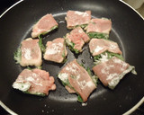 夏のおかずに！豚肉の梅紫蘇はさみ焼き作り方5写真