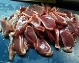 ◆時短＆簡単副菜♡水菜と砂ずりの炒め物◆作り方2写真