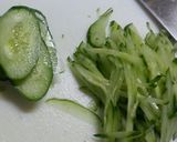 ゴーヤとキュウリの梅和え作り方5写真