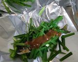 ワタまでおいしい！鮎のニラ焼き作り方3写真
