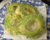 超簡単　ゴーヤ天ぷら･･･カレー塩で作り方6写真