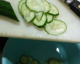 キュウリとツナとなめたけのサラダ作り方1写真