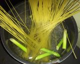 ベーコンとアスパラのトマトパスタ作り方3写真