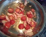 ベーコンとアスパラのトマトパスタ作り方4写真