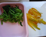 小松菜と厚揚げのからし味噌炒め作り方2写真