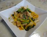 小松菜と厚揚げのからし味噌炒め作り方7写真