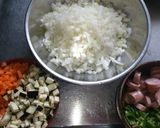 ふわふわ～♡野菜たっぷりオムライス作り方1写真
