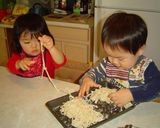 子供のごはん　混ぜ込み麺作り方5写真
