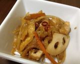 簡単★鶏ごぼうの甘辛きんぴら作り方6写真