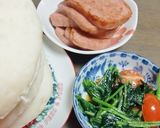 暑い夏ほうれん草とスパムのピタパンサンド作り方4写真