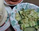 暑い夏キャベツとスパムのピタパンサンド作り方3写真