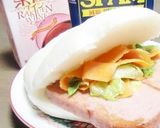 暑い夏、レタス人参スパムのピタパンサンド作り方5写真